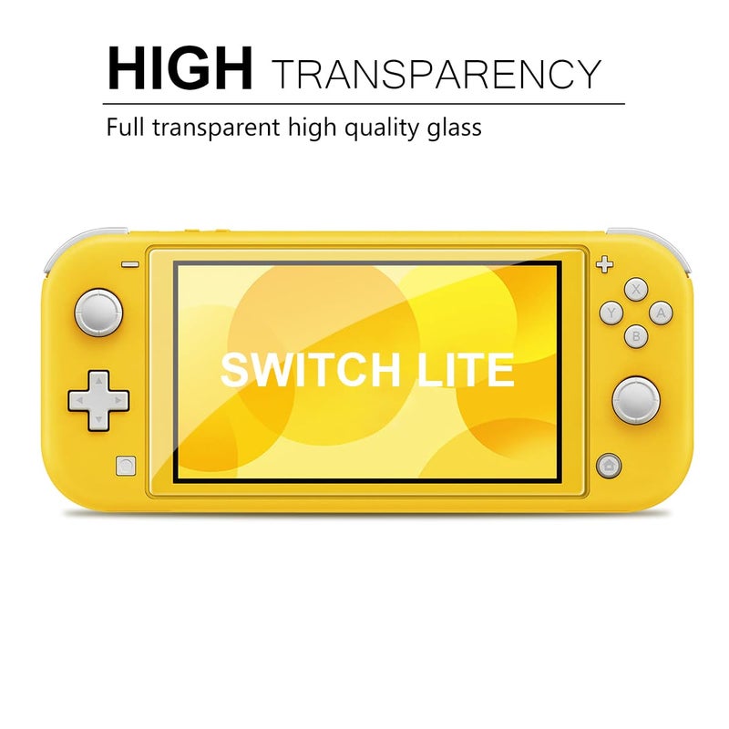 ivoler 4-Pack Screen Protector Tempered Glass for Nintendo Switch Lite, Transparent HD,High Definition,Clear Anti-Scratch with Anti-Fingerprint Bubble-Free Fit Switch Lite 2019 - Image 3